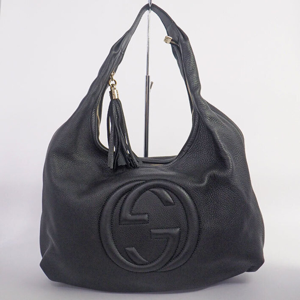Gucci Interlocking GG Fringe Tassel One Shoulder Hobo Soho Bag